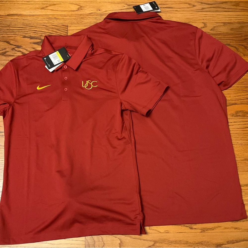 Nike USC Trojans Polo Shirt Mens  NEW Caleb Williams NCAA DD5162-698
